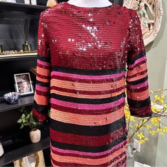 Asos Designs Full Sequin Mini Dress Size 2 - Picture 4 of 14